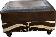 Load image into Gallery viewer, Zebra Ottoman - 34&quot; x 24&quot;