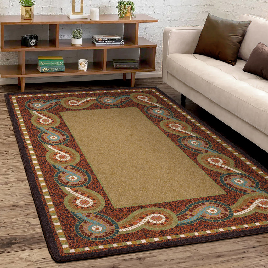 Image of an area rug, Rolling Water - Multi