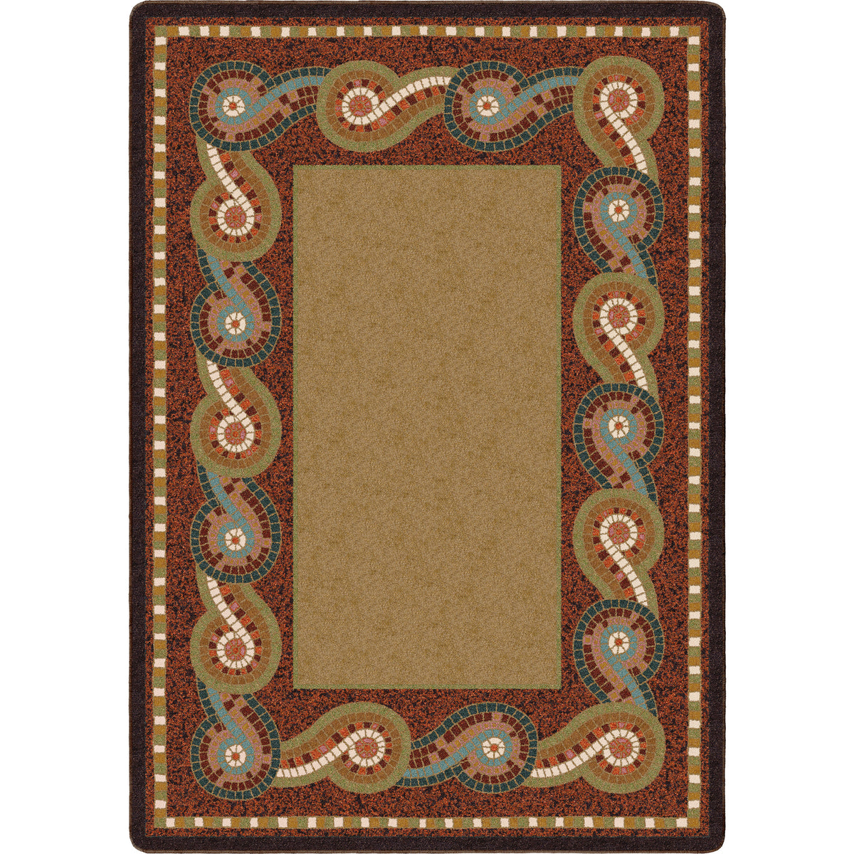 Image of an area rug, Rolling Water - Multi
