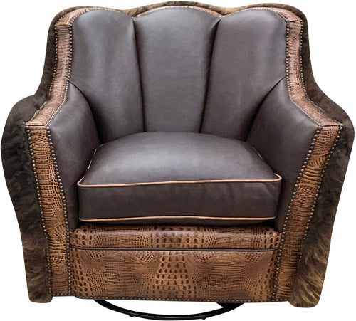 Roughneck Buffalo Channelback Swivel Glider