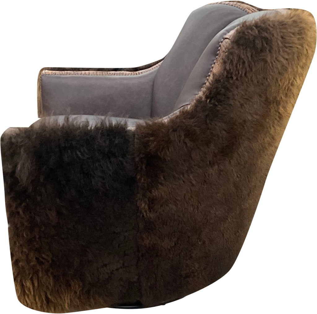 Roughneck Buffalo Channelback Swivel Glider