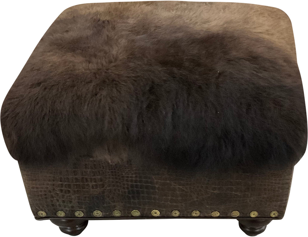 Roughneck Buffalo Ottoman - 26" x 24"