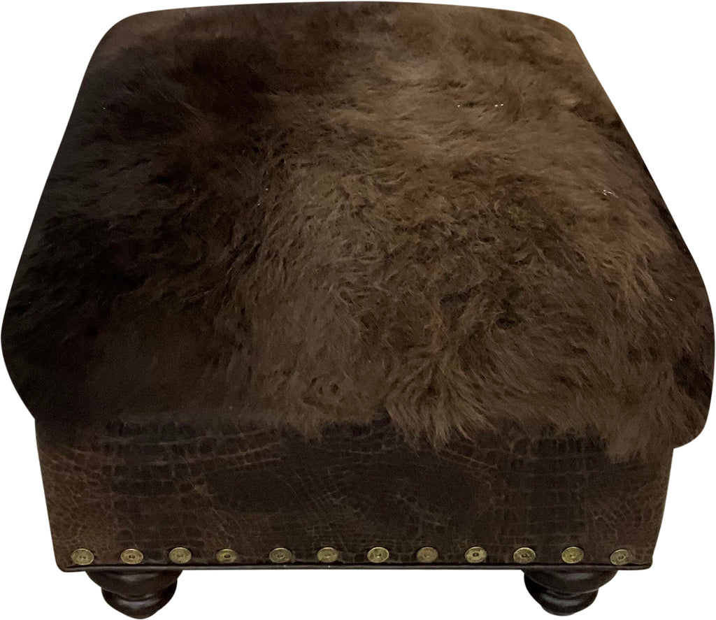 Roughneck Buffalo Ottoman - 26" x 24"