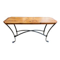 Round Rock Sofa Table - Metal Base