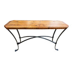 Round Rock Sofa Table - Metal Base
