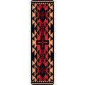 Image of an area rug, Rustic Cross - Burnt Red