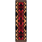 Image of an area rug, Rustic Cross - Burnt Red