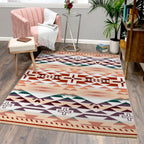 Image of an area rug, Rustic Cross OKA - Clay