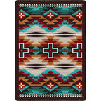 Image of an area rug, Rustic Cross OKA - Electric
