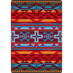Image of an area rug, Rustic Cross - Sunset