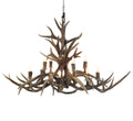 Oblong Inverted Mule Deer Antler Chandelier Antler Chandelier