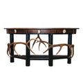 Demi Lune Oak & Antler Accent Sofa Table Sofa Table