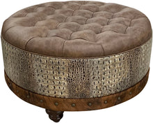 Load image into Gallery viewer, Lakeside Ranch Ottoman - 36&quot; Round