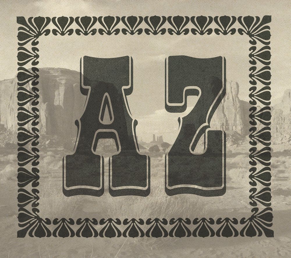 Old West Alphabet 1
