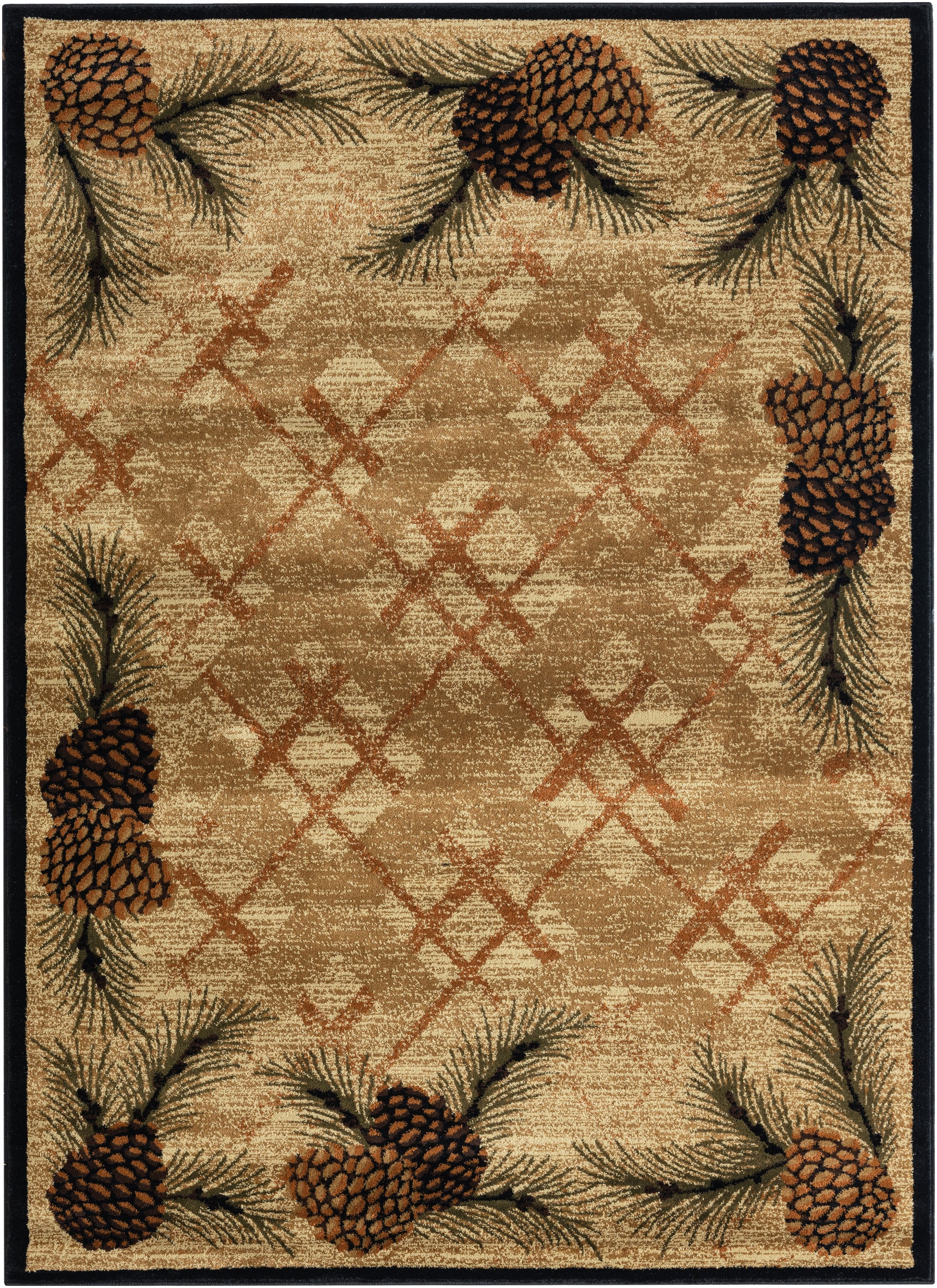 Sunset Valley Spruce Pine Antique Area Rug