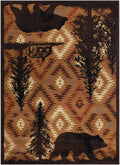 Sunset Valley Little River Brown Area Rug