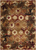Sunset Valley Antioch Red Area Rug