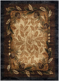 Sunset Valley Oak Ridge Brown Area Rug