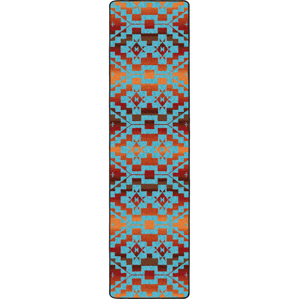 Image of an area rug, Sacred Trail - Red Burst
