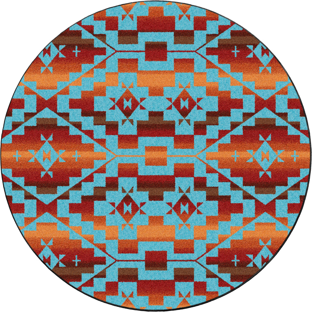 Image of an area rug, Sacred Trail - Red Burst