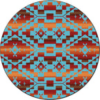 Image of an area rug, Sacred Trail - Red Burst