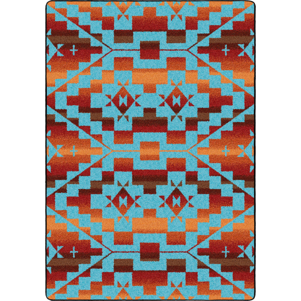 Image of an area rug, Sacred Trail - Red Burst