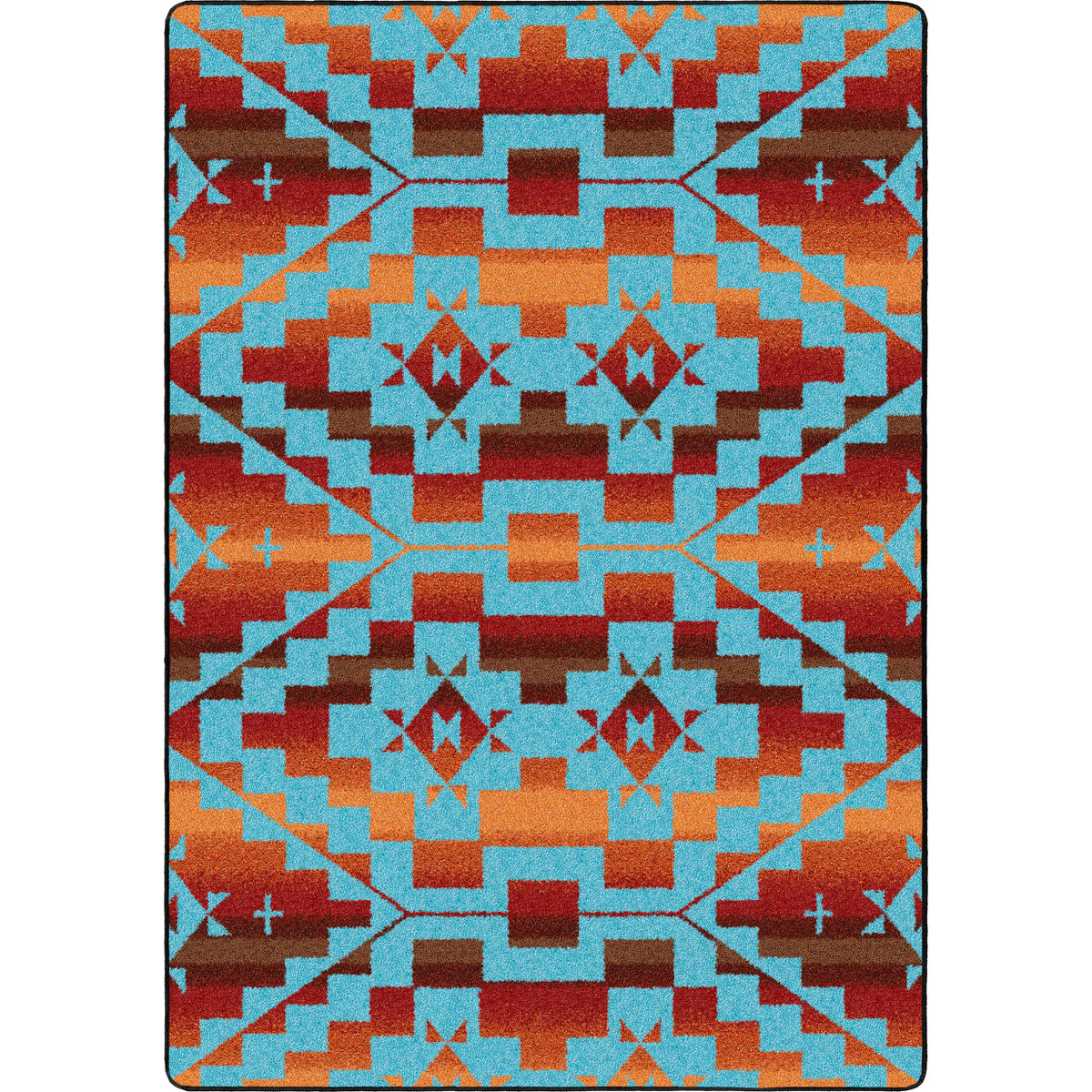 Image of an area rug, Sacred Trail - Red Burst