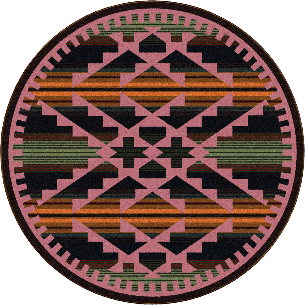 Image of an area rug, Saddle Blanket - Periwinkle