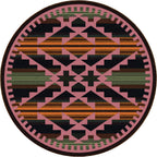Image of an area rug, Saddle Blanket - Periwinkle