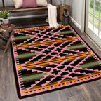 Image of an area rug, Saddle Blanket - Periwinkle