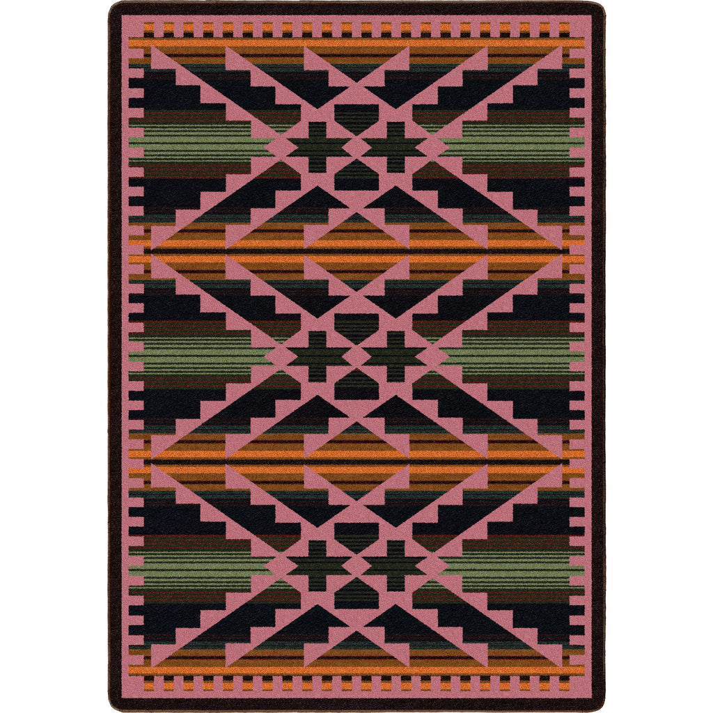 Image of an area rug, Saddle Blanket - Periwinkle