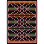 Image of an area rug, Saddle Blanket - Periwinkle