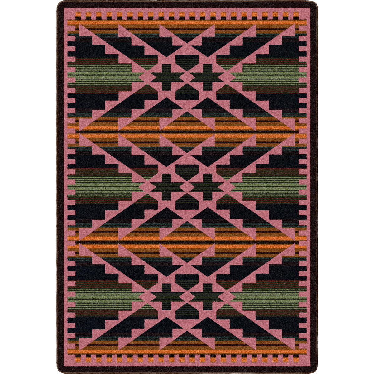 Image of an area rug, Saddle Blanket - Periwinkle