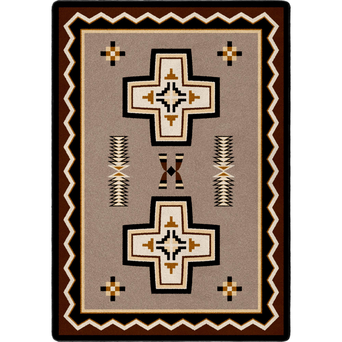 Image of an area rug, Saint Cross - Taupe
