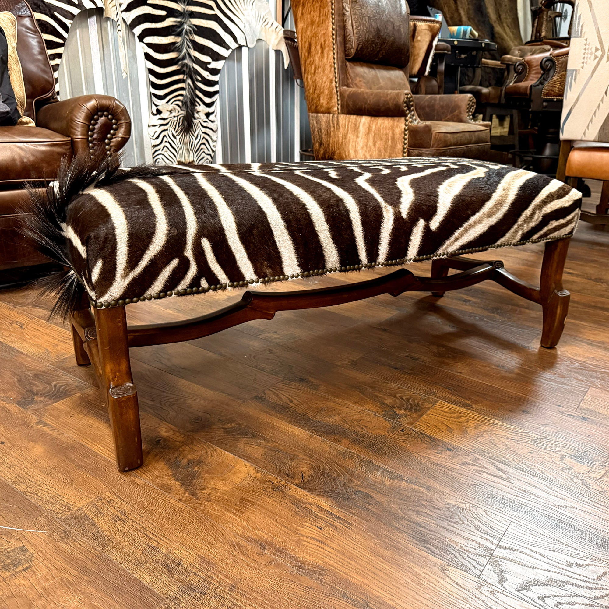 Woodland Zebra Bench