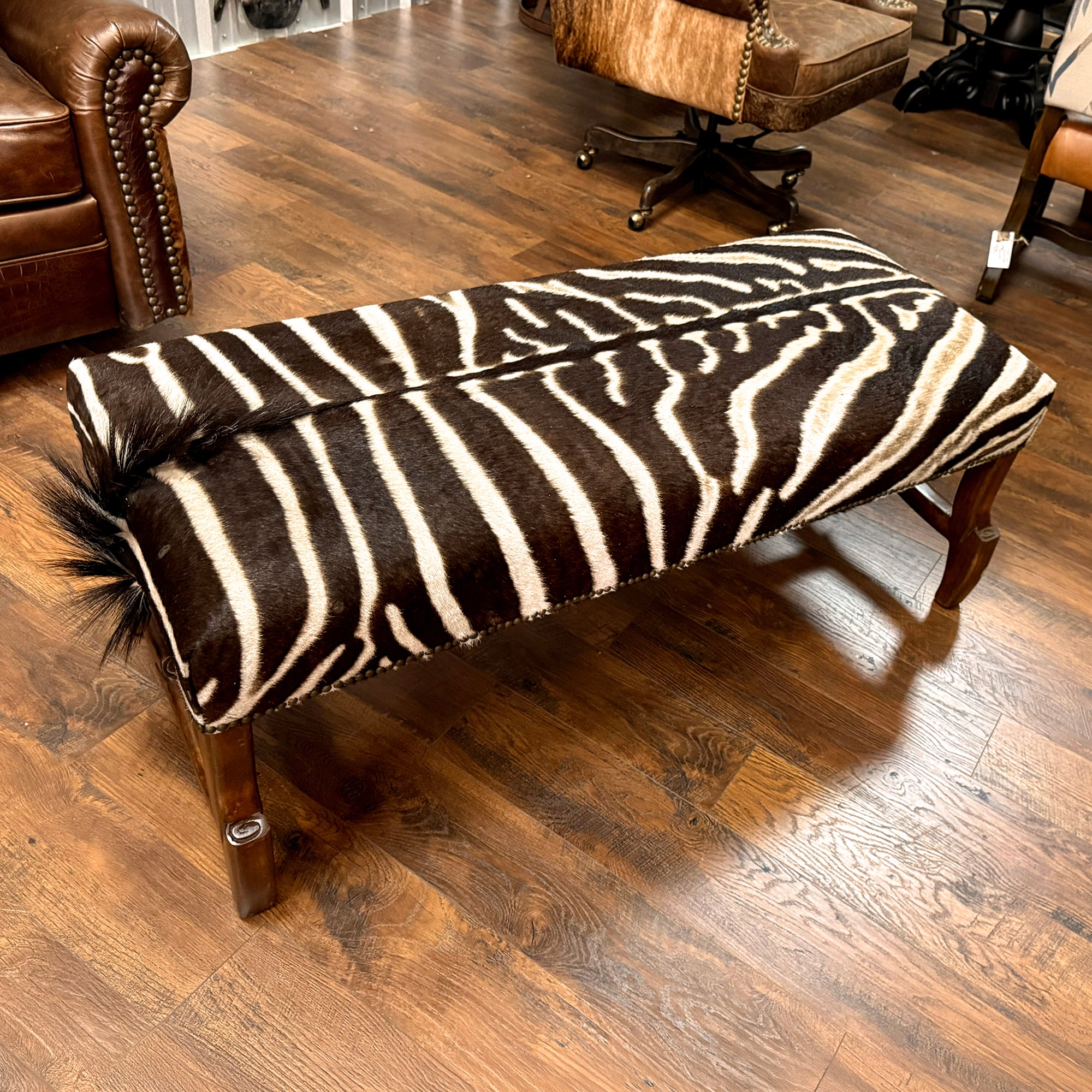 Woodland Zebra Bench