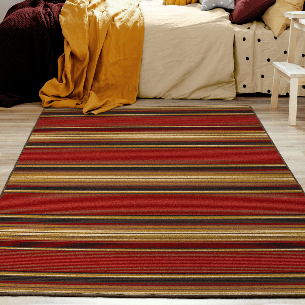 Image of an area rug, Santa Fe Stripe - Multi