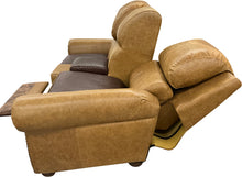 Load image into Gallery viewer, Authentic Ostrich Theater Reclining Love Seat