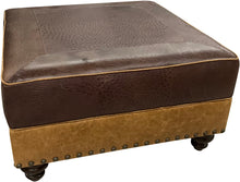 Load image into Gallery viewer, Ostrich Ottoman - 36&quot; x 36&quot;