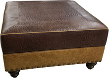 Load image into Gallery viewer, Ostrich Ottoman - 36&quot; x 36&quot;