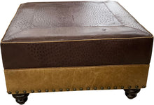 Load image into Gallery viewer, Ostrich Ottoman - 36&quot; x 36&quot;