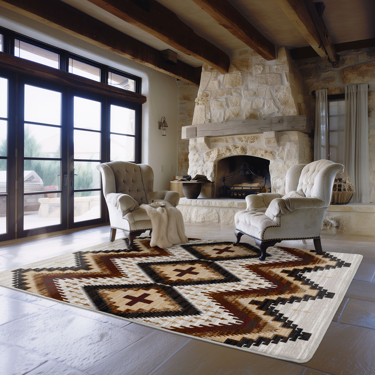 Image of an area rug, Seeker - Flaxen