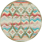 Image of an area rug, Shake Your Shawl - Distressed Bright