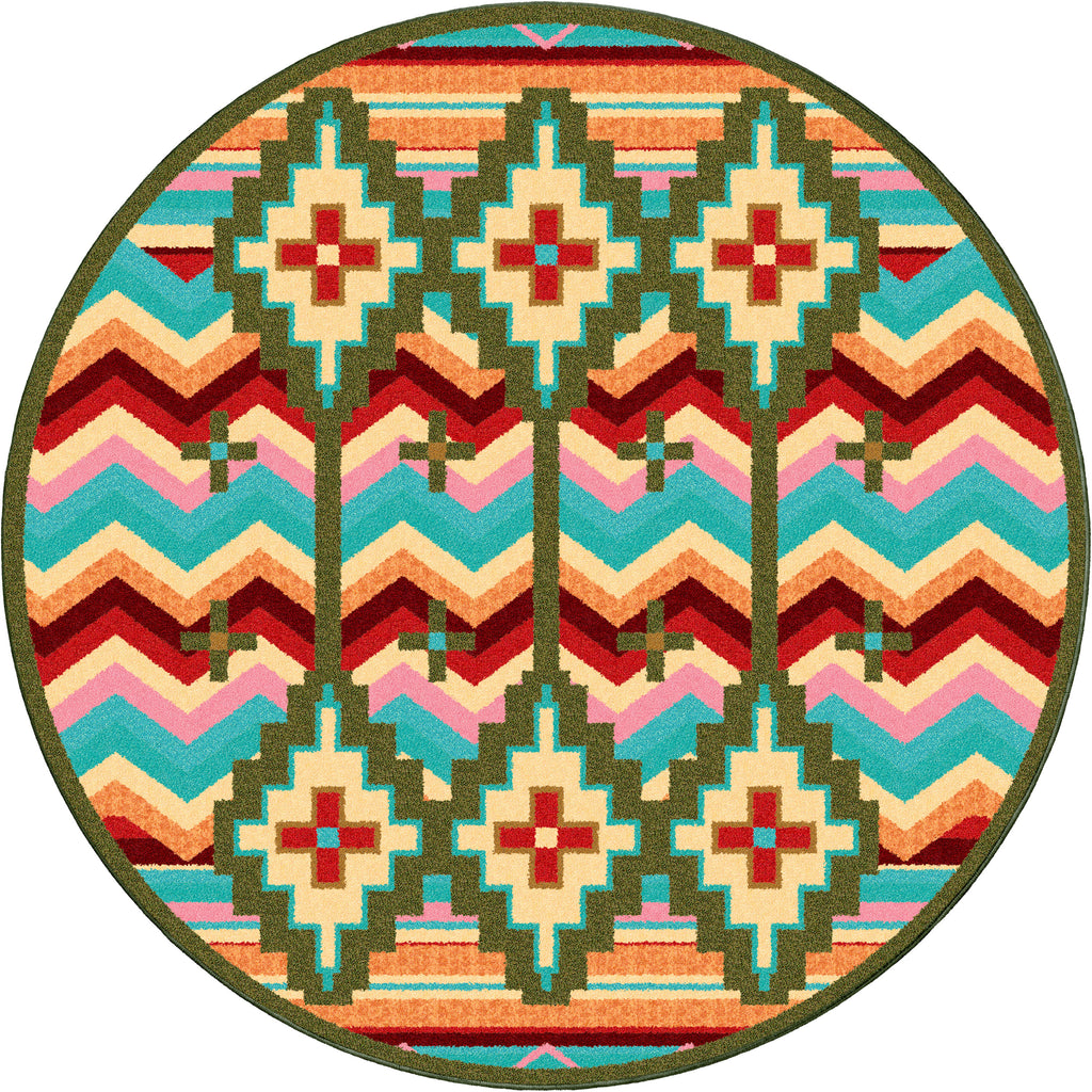 Image of an area rug, Shake Your Shawl - Bright
