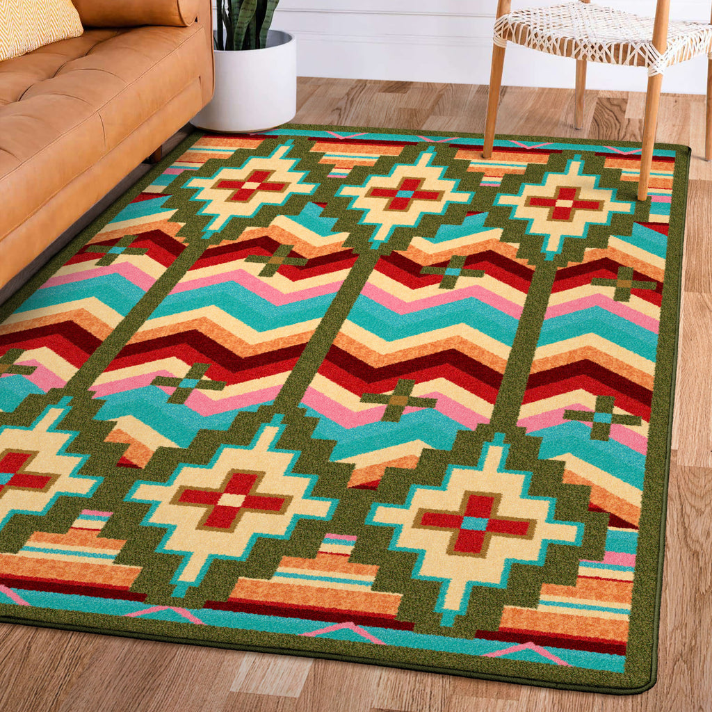 Image of an area rug, Shake Your Shawl - Bright