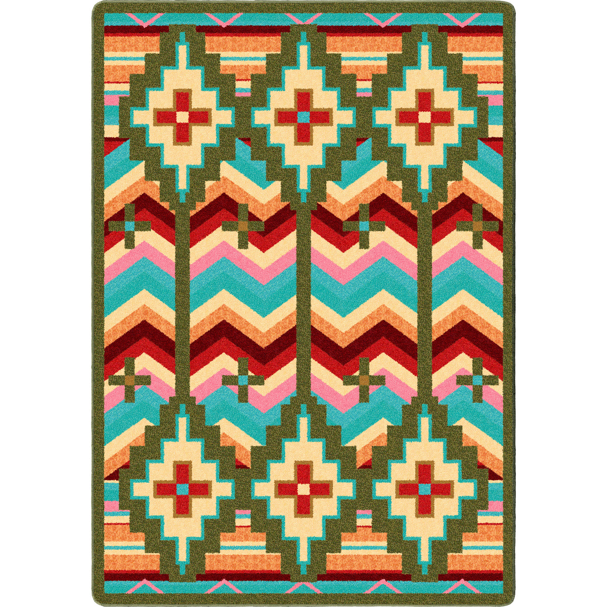 Image of an area rug, Shake Your Shawl - Bright