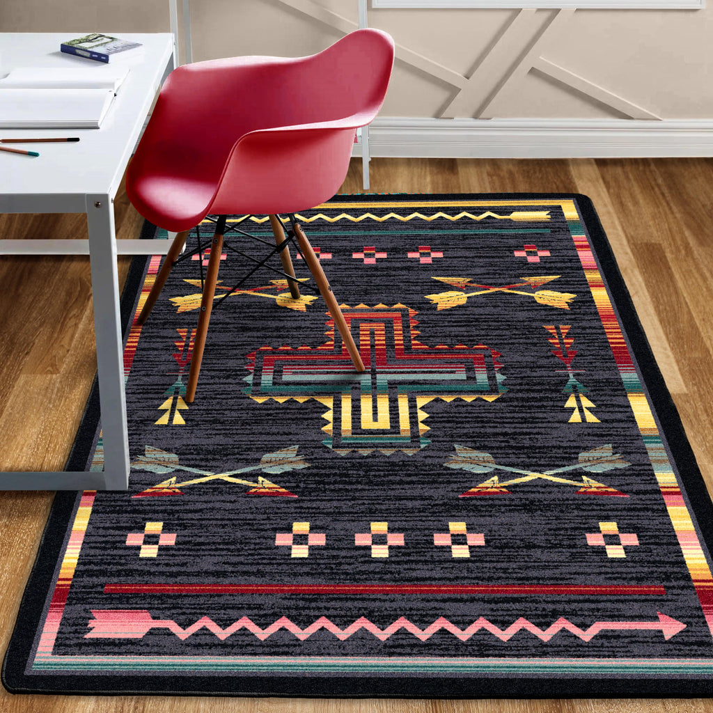 Image of an area rug, Shoot Me Straight - Gray
