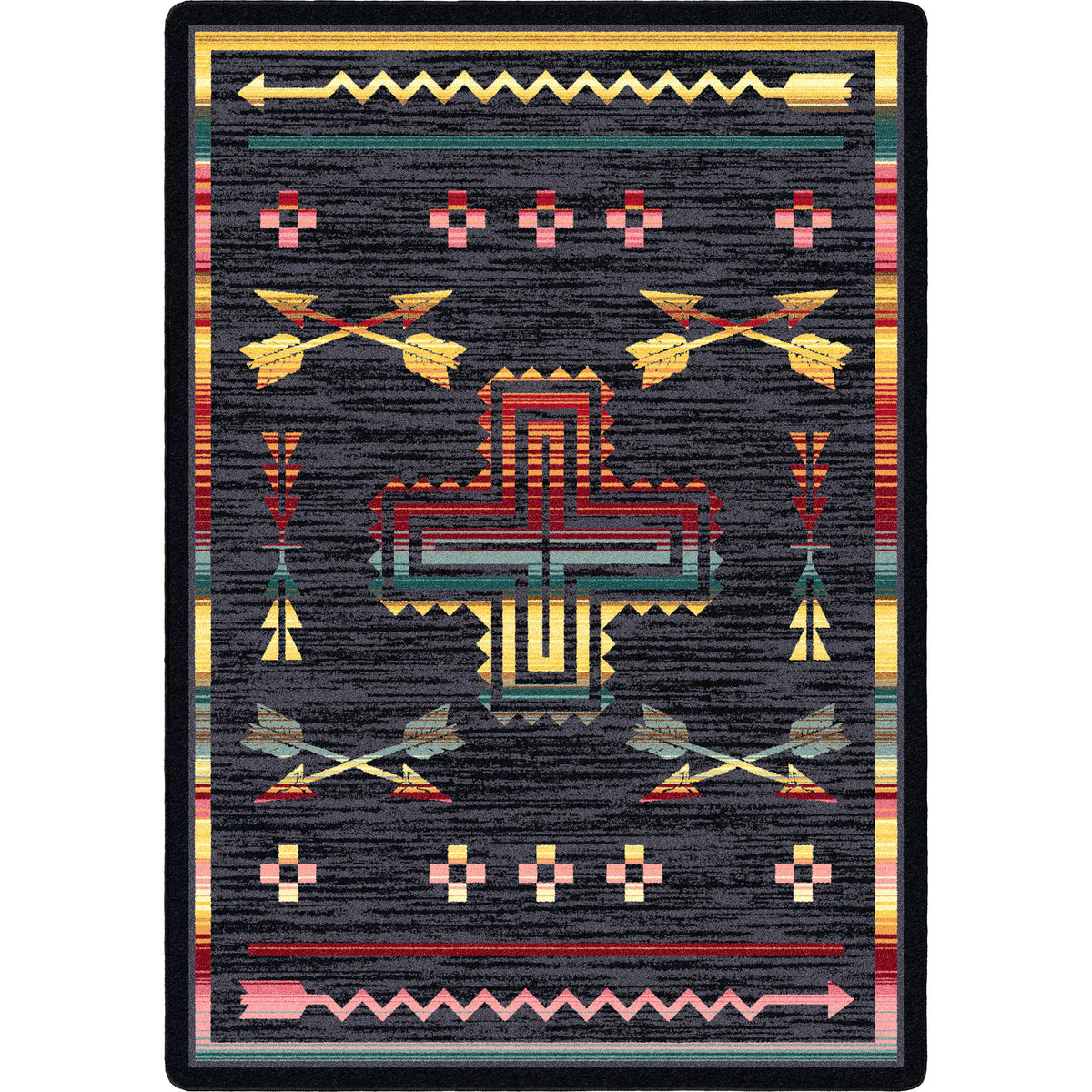 Image of an area rug, Shoot Me Straight - Gray