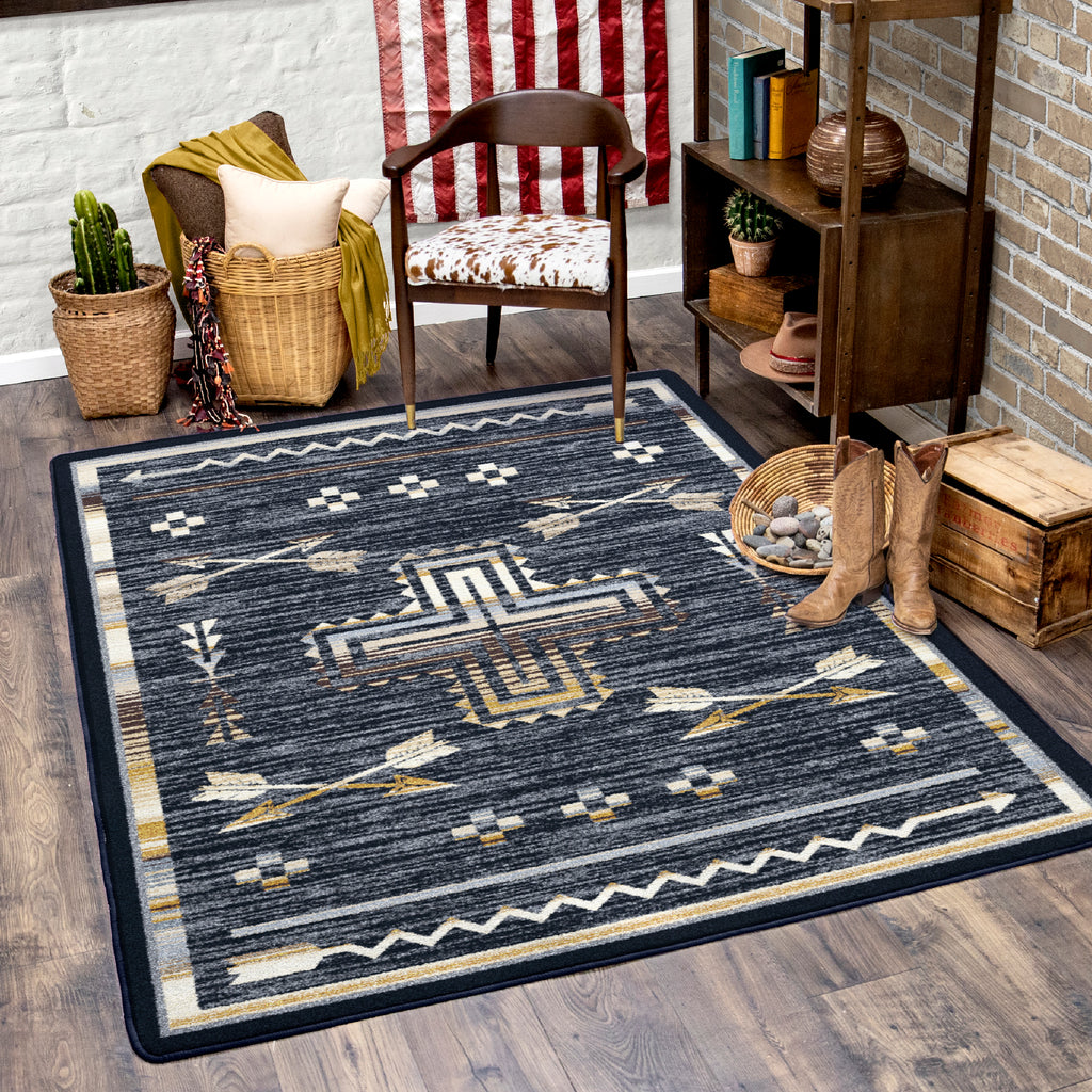 Image of an area rug, Shoot Me Straight - Natural