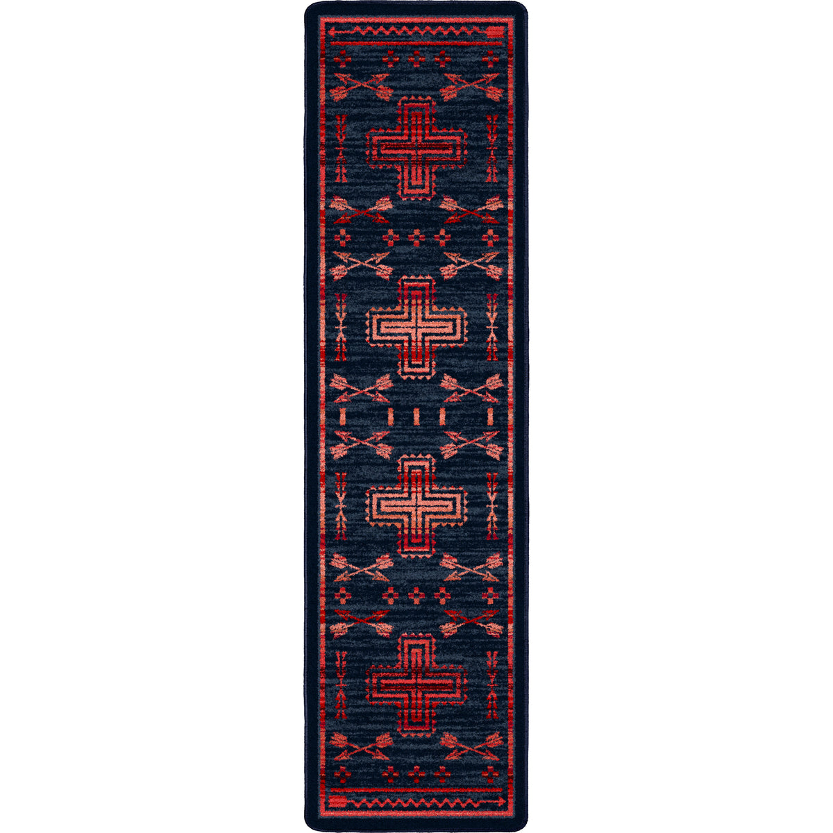 Image of an area rug, Shoot Me Straight - Power Red